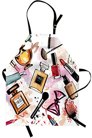 ABAKUHAUS, Mädchen Waschbar, Farbfest Höhenverstellbar Waschbarer Klarer Digitaldruck, Mascara Eyeliner Parfüm Nagellack Lippenstift und Diverse schminke Femininer Weiblicher Druck