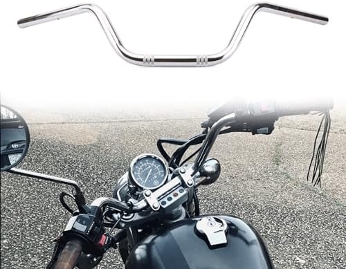 AnXin - Manubrio per moto universale da 7/8 per Harley Sportster XL 883 1200 Custom Chopper Cruiser Bobber Softail Dyna Tour Glide Road CG125