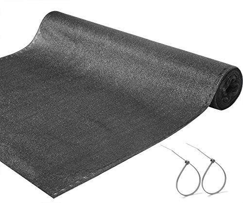 E-starain Filet Brise-Vue/Filet de Protection Brise-Vue et Coupe-Vent 1.5 * 15m Anthracite