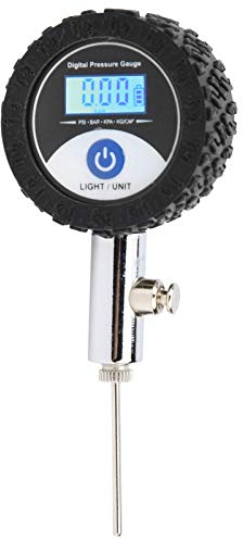 Vbestlife Ball Manometer mit genauem Manometer und digitalem LCD-Display für Fußball Basketball Volleyball Rugby