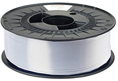 NuNus PLA Filament 1,75mm Made in Europe Premium Qualität in verschiedenen Farben 1Kg Rolle PLA 1,75mm für 3D Drucker, 3D Stift alle gängigen 3D Druckern (Silk Silber 1 Kg)
