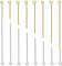 TOAOB 800 Pezzi Chiodini Occhiello Spilli Dritti Pins in Metallo 18mm a 50mm per Collane Orecchini Bracciali Fai da Te Creazione di Gioielli Oro Argento Tono