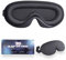 Schlafmaske Herren Frauen,3D Konturierte Schalen Augenmaske,100% Lichtblockierende Schlafbrille,Schichtarbeit und Nickerchen Schwarz Inklusive