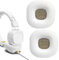 1 paio di cuscinetti auricolari di ricambio,Realizzato in spugna e pelle PU Premium per cuscino in schiuma per cuffie Marshall Major I e II(bianco)