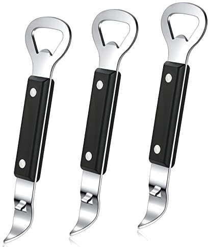 HANCELANT Can Punch Bottle Opener, Manual Stainless Steel Can Opener 3 Pack