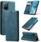 SLWYF Handyhülle für OnePlus 8T Hülle, PU Leder Flip Tasche Klappbar Magnet Wallet Lederhülle, Silikon Bumper Klapphülle Case mit Kartenfäch für OnePlus 8T, Blaugrün
