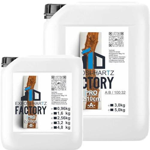 Exposi-Hartz-PRO Epoxidharz mit Härter 6,6kg (5,0kg A + 1,6kg B)