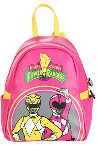 Pink & Yellow Power Rangers Backpack | TV Show Backpacks Standard