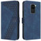 YIRRANZD Custodia per Xiaomi Redmi Note 9, Cover a Libro in Pelle PU con Slot Cart e Silicone TPU Bumper, Flip Caso Portafoglio Cover per Redmi Note 9 (Blu)