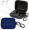[Confezione da 2] easyBee Custodia compatibile con OnePlus Buds Pro 2, con 2 moschettoni, 2 cinghie anti-perdita, custodia in silicone liquido, ultra sottile, antiurto, custodia per cuffie Bluetooth,
