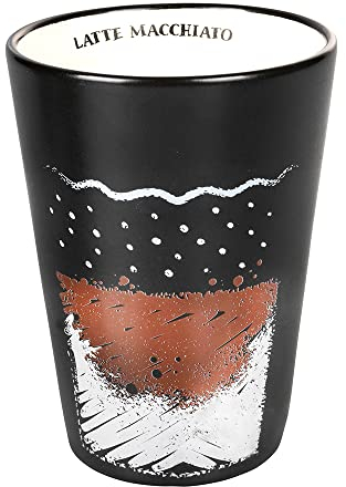 Villa d'Este Home Tivoli Tazza colazione Latte macchiato in stoneware 300 ml, Un caffè come