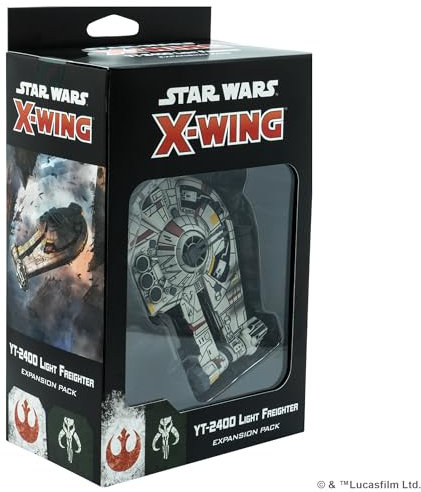 Star Wars X-Wing 2nd Edition Miniatur-Spiel YT-2400 Light Freighter Erweiterungspaket – Strategiespiel für Kinder und Erwachsene, ab 14 Jahren, 2 Spieler, 30–45 Minuten Spielzeit, hergestellt von