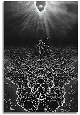 Anime Role Garou Black And White Leinwand Kunst Poster Und Wandkunst Bilddruck Moderne Familienzimmer Dekor 12x18inch(30x45cm)