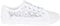 Generation-Plus+® Women's Canvas Plimsolls Soft Lightweight Lace Embroidered Sneaker Shoes - Ladies Summer Beach Pumps Fashion Trainers Casual Flat Shoes (White, UK 6)