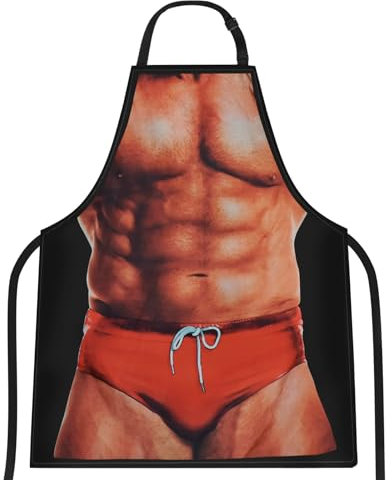 Funny Gifts for Men Him,Stocking Fillers for Men,Funny Belly Kitchen Apron, Secret Santa Gifts for Husband on Christmas Birthday Anniversary