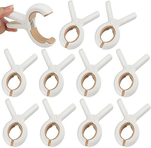 Pinces à Serviette de Plage,9 Pièces Grosse Pince à Linge, Pinces à Transat pour Chaise de Plage de Grande Taille, pour Serviettes de Bain, Draps, Serviettes de Plage Protection Contre Le Vent