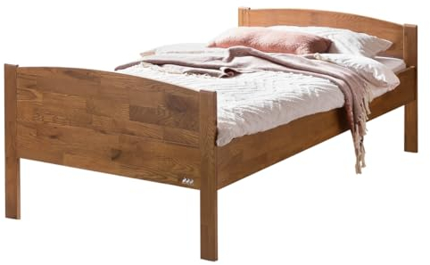 Hasena Adele Komfortbett Seniorenbett Eiche urban Brandy 90x200