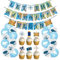 Bon Voyage Party Dekorationen Weltkarte Wimpel Abenteuer Party Banner Reise Motto Party