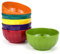 Yalin Juego de cuencos de melamina, 6 pulgadas, 100% melamina, cuencos para cereales, sopa/ensalada, 28 onzas, juego de 6 en 6 colores surtidos, a prueba de roturas y apto para lavavajillas, sin BPA