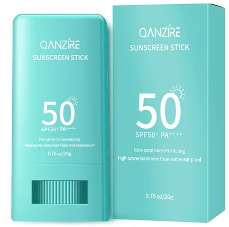 Shefave Sunscreen Stick SPF50+PA++++ | Hyaluronsäure Sonnencreme Erfrischend Wasserfest Sonnenschutzstift, Anti-UV Vitamin E Sunscreen für alle Hauttypen, Pflegt die Haut Sunblocker Stick