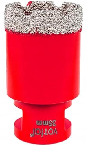 Diamantbohrer 35mm Fliesenbohrer M14 Diamantbohrkrone für Winkelschleifer Fliesen Lochsäge Diamant Bohrkrone Diamantbohrer für harte Fliesen Keramik Feinsteinzeug Flex 6-68mm (35mm)