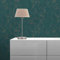 Tapete Uni Einfarbig M1-No.11032 | Vlies | Petrol | Gold | Tadessi | 10,05 m x 0,53 m