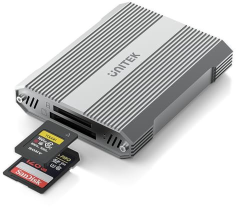 CFexpress Typ A und SD4.0 UHS-II Dual-Slot Speicherkartenleser, 10Gbps USB 3.1 Gen 2, CF Express Reader für CFexpress Typ A/SD/SDHC/SDXC/SDUC, Plug and Play, kompatibel mit Windows/Mac/Linux/Android