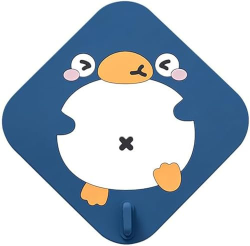Badewannen-Ablaufstopfen aus Silikon, Cartoon-Tier-Waschbeckenstöpsel für Bad und Küche, niedliche Pinguine, Duschablaufabdeckung