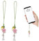LIFKOME 8 Stk Handy-Armband-Anhänger Telefon Lanyard Charme Schlüsselanhänger Schlüsselanhänger Blumenanhänger Handyanhänger Armbänder Schlüsselringe dekoratives Handyband Smartphone-Kette