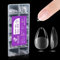 Gelike ec Capsule Americaine Ongle Gel, Faux Ongles Extra Court Amande 552 Pièces 12 Tailles Couverture Complète, Semi - mat PMMA Gel Pose Americaine Ongle Transparente
