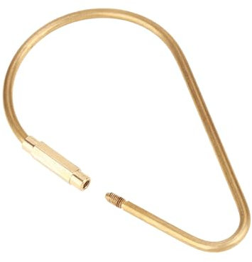 Brass Keychain Hook Multi-Purpose DIY Hanging Key Ring for Tent Rope Semicircle Annular Drop Shape