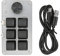 Mtlavishness Keypad Knob Red Mode Plug And Play Mechanical Programmable Keypad For Gaming Office Media 9 Keys With 2 Knobs (6 Keys with 1 Knob)