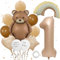13 Bär Luftballons Geburtstagsdeko 1 Jahr Bär Folienballon Set Junge Mädchen Erster Bärenballon Tiere Ballons Für Kindergeburtstagsdeko Waldtierdeko Babyparty