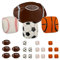 Relaxdays Jonglierbälle, 24er Set, Ø 50 mm, Ballsport, Anfänger & Profis, Wurfball mit Kugelfüllung, Jongliersäcke, bunt