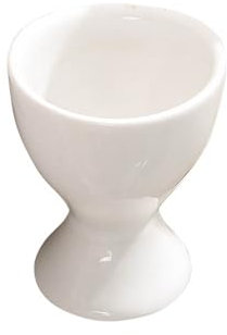 Rectangular Tray Ceramic Egg Cup Christmas and Easter Breakfast Water Boiled Cooking Easy to Clean Childhood Memories Kitchen ! (White, One Size)
