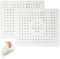 Inserto para Fregadero, 2 Piezas Lnserto para Fregadero de Silicona, PVC Apto para Alimentos, 31 x 26 cm, Alfombrilla para Fregadero Inserto, Alfombrilla de Drenaje, para Cocina, Gris