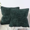 OYIMUA Kissenbezug 45x45 Dunkelgrün 2er Set Weiche Chenille Kissenbezüge Textur Bambusfugen Sofa Dekokissen Edel und Luxus Kuschelkissen für Wohnzimmer Schlafzimmer & Heimdekoration