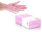 HANSKA 100 Guanti Monouso Nitrile Rosa - Senza Polvere - Usa e Getta- Ambidestri - Non Sterili - Base di Gomma - Adatti per Ambiti Medici, Manipolazione degli Alimenti (100, L)