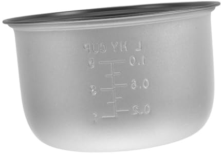 SMASOLO Rice Cooker Liner Inner Pot Replacement Replace Liner Pot Replacement Cooking Pot Rice Liner Pots Rice Cooker Alloy Pot Cooking Pot for Rice Maker Rice Pot Insert Silver Ferroalloy