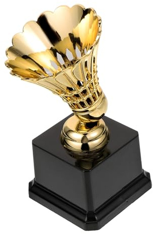 VICASKY Badminton trophäe Modell Badminton Wettbewerb Pokal mit Feiner Verarbeitung Langlebig Glatte Oberfläche für Kindergarten Grundschule Auszeichnung