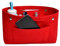 NOTAG Taschenorganizer Handtasche Kosmetik Organizer Tasche Organizer Leichte Große Kapazität Aufbewahrungstasche Accessoires Kosmetiktasche 6 Farben (L, Rot)