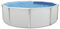 Productos QP Piscina Circular con Columnas 350 x 120, Monobloc 300 y Escalera Lacada 8 Peldaños, Acero, 125x355x355 cm, PTC503512M