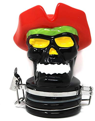 Frischhaltedose aus Porzellan, Motiv: Piratenschädel, luftdicht, 250 ml