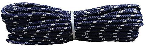 Corda Polipropilene Alta Tenacita', 20 m x 8 mm, galleggiante Blu Navy/Bianca, per ancora e ormeggio, multiuso, stabilizzato ai raggi U.V. resistente a intemperie e agenti atmosferici