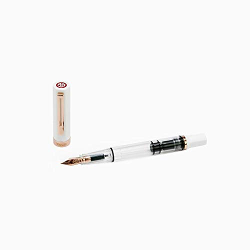 Twsbi Eco White & Rose Gold Füllfederhalter EF