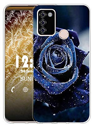 Sunrive Kompatibel mit Gigaset GS4 Hülle Silikon, Transparent Handyhülle Schutzhülle Etui Case (Q Rose 2)+Gratis Universal Eingabestift MEHRWEG