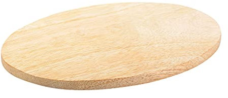 NKlaus Plato de Madera Natural Ovalado 13,5x10cm platillo de decoración de Mesa de Madera Real Superficie Lisa 10467