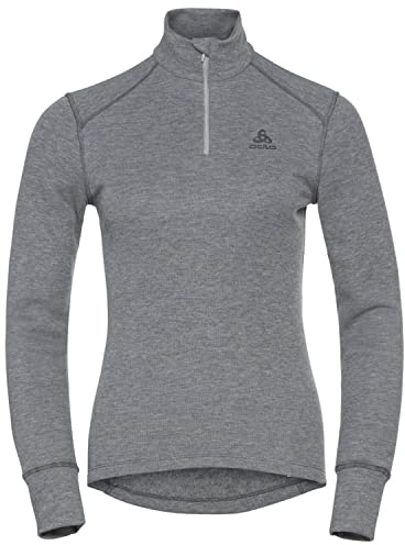 Odlo Thermounterwäsche Active Warm 1/2 Zip Langarm-Shirt für Damen | Langarm-Thermoshirt mit Reißverschluss | Warme Skiunterwäsche | Damen