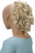 CAISHA Haarteil Haargummi Lena Hochsteckfrisuren Brautfrisuren Voluminös Gelockt Unordentlich Dutt Kunstfaser DM17cm Hellblond Gesträhnt G32L