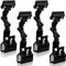 Flexibler Dokumentenhalter, faltbar, verstellbar, Kopierpapierhalter, Clip für Computer-Monitor, handliches Künstlerbedarf, Leinwand, Klemme, Doppelkopf, Tippen, Malen, Staffelei, Zubehör, Schwarz, 4